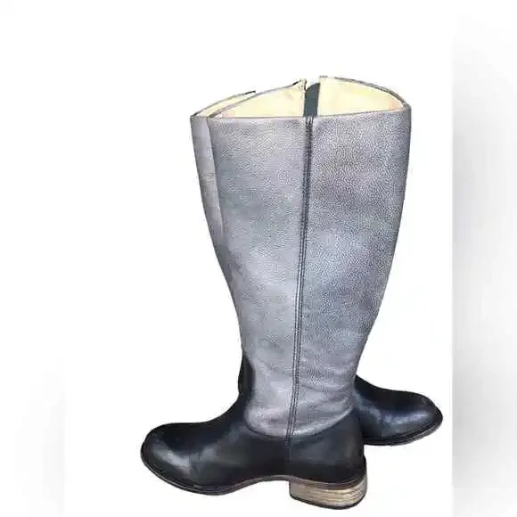 Lucchese Tall Riding Boots color block zip up Coastal Cowboy sz 6 Style 4246 01 - Picture 2 of 10